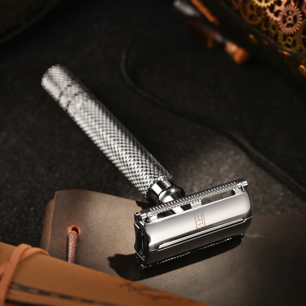 Stainless Steel Long Handle Butterfly Safety Razor - Guangzhou Weidi ...